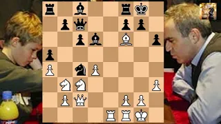 Magnus Carlsen vs Garry Kasparov Reykjavik Rapid (2004) (rapid)