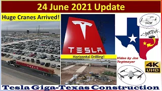 Tesla Gigafactory Texas 24 June 2021 Cyber Truck & Model Y Factory Construction Update (07:45AM)