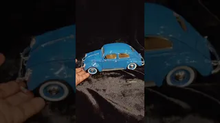 1955 Volkswagen Beetle Miniature Scale Model 1/18 @Siritoycollections #shorts #diecast #volkswagen