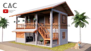 Simple Farmhouse | Tropical House | 5x9m |  3 Bedroom