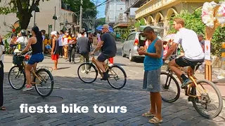 Guided Bike Tour ng Mga Foreign Tourists sa Intramuros