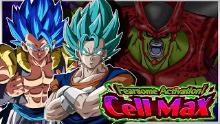 FREE WIN! HOW TO BEAT CELL MAX BOSS EVENT WITH 5TH YEAR LR EZA GOGETA & VEGTIO BLUE [Dokkan Battle]