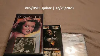 VHS/DVD Update | 12/23/2023