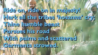 Ride On, Ride On in Majesty (Tune: Winchester New - 4vv) [with lyrics for congregations]