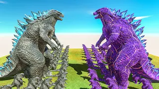 Epic Godzilla Battle | Growing Godzilla 2014 VS Violet Radiation Godzilla - ARBS