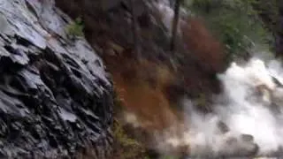 Video of rock slide swallowing Highway 64 in the Ocoee Gorge