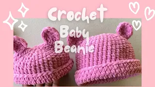 Easy Crochet Baby Newborn Hat/Beanie (Sizes Newborn to 6 months) … Under An Hour Beanie for babies