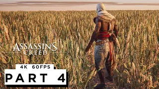 ASSASSINS CREED ORIGINS Walkthrough Gameplay Part 4 - (4K 60FPS) - No Commentary