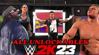 ALL UNLOCKABLES WWE 2K23 Entrances!!