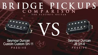 Seymour Duncan CUSTOM CUSTOM SH-11 vs JB SH-4 - Passive Bridge Pickup Guitar Tone Comparison Demo