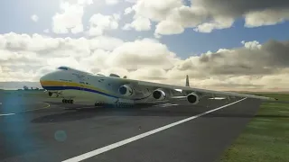 An-225 Butter Landing (-40 FPM) #Swiss001Landing