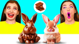 Челендж. Шоколадна їжа vs Справжня їжа | Фантастичні Лайфхакі з Їжею від BaRaDa Challenge