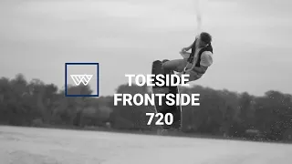 How to: Toeside Frontside 720 on a wakeboard!