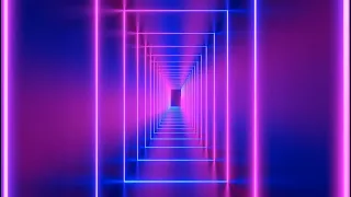 Neon Square Tunnel Animation Relaxing Background Screensaver | Cool Background #Tunneltrend