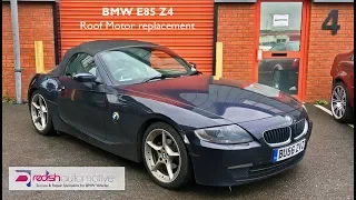 BMW E85 Z4 Roof Motor replaced and Roof Drains Unblocked