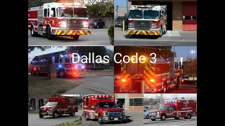 Fire Truck Responding Compilation #1 (DallasCode3)