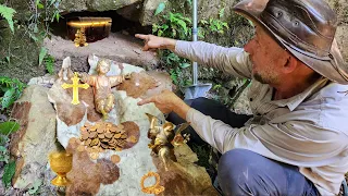 LONGA viagem e tesouro encontrado na PAREDE de Monastério ABANDONADO