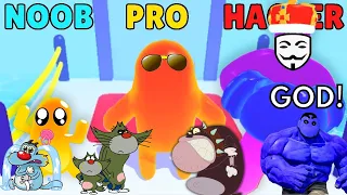 NOOB vs PRO vs HACKER | Join blob clash 3d | With Oggy And Jack | Bold gaming.