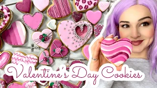 How to decorate Valentine's Day Cookies 💕 | SATISFYING COOKIE DECORATING | Sprinkle Time