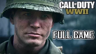 Call Of Duty: WORLD WAR II FULL GAME Walkthrough (PS4 Pro) @ 1080p (60ᶠᵖˢ) HD ✔