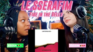 LE SSERAFIM (르세라핌) 'Fire in the belly' reaction