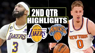 Los Angeles Lakers VS New York Knicks 2ND QTR Game Highlights | December 18, 2023