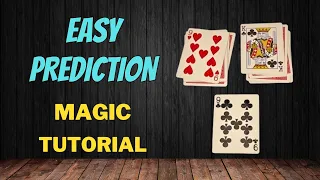 Easy Prediction - Self Working Card Magic Trick Tutorial