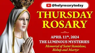 THURSDAY HOLY ROSARY 💛 APRIL 11, 2024 💛 LUMINOUS MYSTERIES OF THE ROSARY [VIRTUAL] #holyrosarytoday