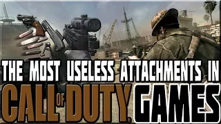 MOST USELESS ATTACHMENTS IN CALL OF DUTY GAMES!