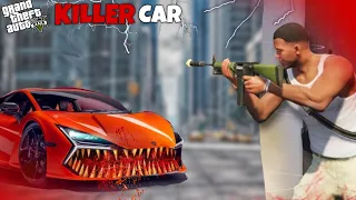 Franklin Car Become A Killer & Kill Franklin & Shinchan in (GTA V MOD)