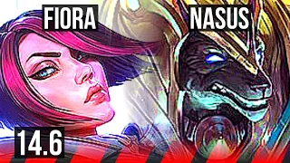 FIORA vs NASUS (TOP) | 8/1/1, 800+ games, Dominating | KR Master | 14.6