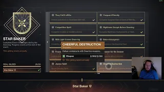 #destiny2 - Finally got my Star Baker Title Gilded