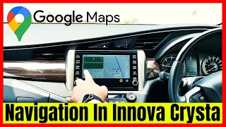 Google Maps in Toyota Innova Crysta 2023 | Navigation | Live Traffic | Voice Search | Android Auto
