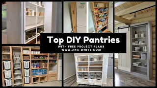 Top DIY Pantries with Free Plans