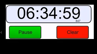 6 hour 35 minute countdown timer   396 minutes alarm