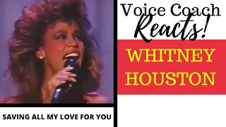 Voice Coach Reacts | Whitney Houston | SAVING ALL MY LOVE FOR YOU | Live at the Grammy Awards 1986