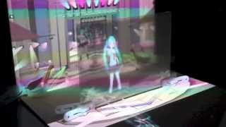Hatsune Miku desktop live stage with projection mapping app
