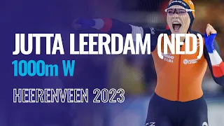 Jutta LEERDAM (NED) | Winner | 1000m W | Heerenveen | #SpeedSkating
