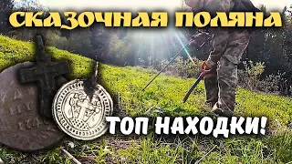 Нашли "НЕБИТУЮ" поляну! В ШОКЕ от находок! Коп монет и старины с металлоискателем.