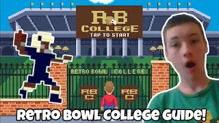 RETRO BOWL COLLEGE - Guide and Reaction!