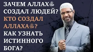 Зачем Аллахﷻ создал людей? Кто сотворил Аллахаﷻ? Как узнать истинного Бога? Шейх Закир Найк