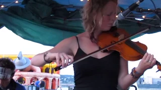 Juzzie Smith Australian Busker 4of12 ft Skye at Halifax Buskers Festival 2012