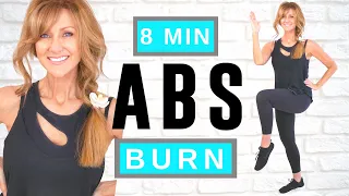 8 Minute STANDING ABS WORKOUT For Women Over 50 | Low Impact