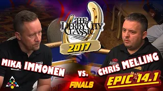 EPIC 14.1: Mika IMMONEN vs Chris MELLING - 2017 DERBY CITY CLASSIC STRAIGHT POOL FINALS