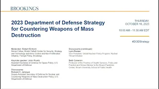 2023 Department of Defense Strategy for Countering Weapons of Mass Destruction