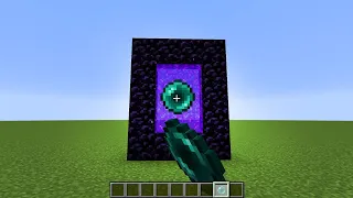 what if you throw enderpearl before entering nether portal?