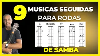 9 MÙSICAS ORGANIZADAS PARA RODAS DE SAMBA CAVAQUINHO | TONINHO SORRISO