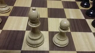 Шахматы. Пешка и слон ставят мат. Сильная атака. Ферзевый гамбит. Обучение шахматам.