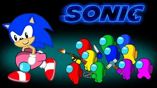 Sonic vs Among Us Animation - 어몽어스 VS 벤디 애니메이션 - PEANUT AMONG US Zombie