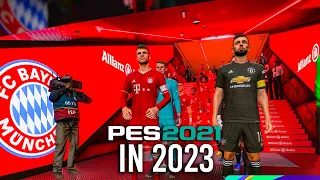 PES 2021 in 2023 Bayern Munich vs. Man United  Realistic Gameplay - PC